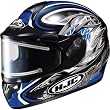 HJC Hellion with Electric Shield Men's CL-16SN Snow Racing Snowmobile Helmet w/ Free B&F Heart Sticker Bundle - MC-2