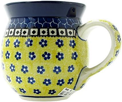 Polish Pottery 16 Ounce Bubble Handmade Mug From Boleslawiec Poland Ceramika Artystyczna Traditional Series Stoneware Pattern 073-859