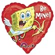 SpongeBob Be Mine Heart Shaped 18 Mylar Balloon