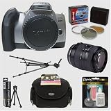 Canon EOS Rebel K2 35mm SLR Autofocus Camera & Cosina 28-80mm Lens & Professional Accessory Kit