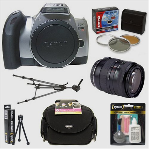 Photo: Canon EOS Rebel K2 35mm SLR Autofocus Camera & Cosina 28 80mm Lens & Professional Accessory Kit