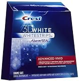Crest 3D White Whitestrips Advanced Vivid, Enamel Safe-14 ct (Quantity of 2)