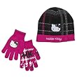 Girls' Hello Kitty Hat/Glove - Pink Plaid 4-16