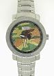 JoJino Platinum Series ByTechno Swiss Solid Platinum Plated Stainless Steel Genuine Diamond Bling Watch