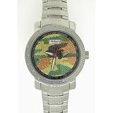 JoJino Platinum Series ByTechno Swiss Solid Platinum Plated Stainless Steel Genuine Diamond Bling... by JoJino
