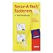 Avery  Secur-A-Tach  Fasteners, Nylon, Clear, 5 inches, Pack of 1000 (18800)