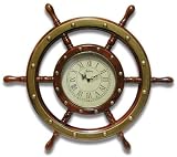 Infinity Instruments Mariner's Wheel Wall Clock
