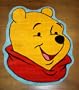 Pooh Face Rug- 39x47"