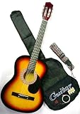 38 Inch Sunburst Acoustic Student Guitar Beginner with Bag and Accessories