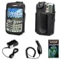 Cell Phone Accessories Bundle for RIM Blackberry Curve 8330, 8310, 8300, 8320 (Includes; Executive Sporty Case with Belt Clip, Rapid Car Charger, Home Wall Charger, Generation X Antenna Booster)