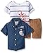 Baby Boys' Rock 3 Pc Short Set Denim Anchor, Value Not Found, Value Not Found
