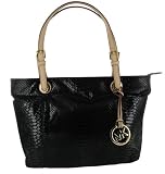 MICHAEL KORS Snake Skin Jet Set Tote Womens Handbag