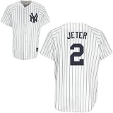 Mens New York Yankees #2 Derek Jeter Home Replica Jersey