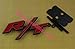 Auto Metal Red RT R/T Front Grille Grill Badge Emblem