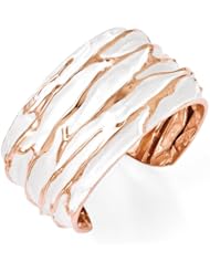 Leslies SS Rose Gold-plated Large Domed Scrunch Bangle