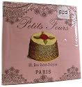6 pack of Petits Fours Colorful Napkins Pack Luncheon Size 6.5 by 6.5 inches, pack of 20