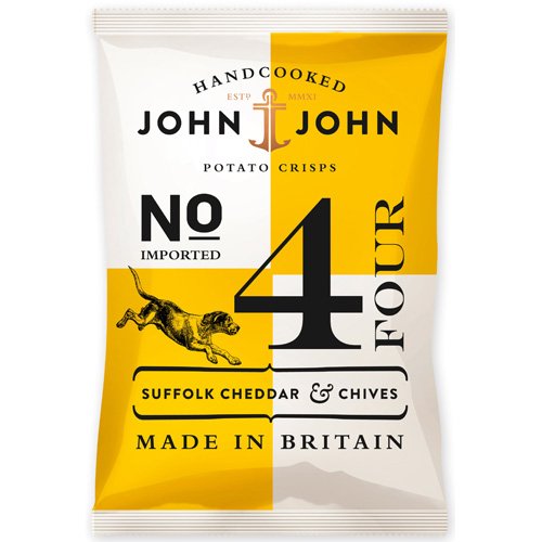 John & John Chips Suffolk Cheddar & Chives 150 g »»» Lebensmittel