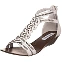 Steve Madden Women's Chainge Ornamented T-Strap Wedgesandal