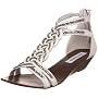 Steve Madden Women's Chainge Ornamented T-Strap Wedgesandal