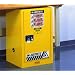 Justrite Sure-Grip EX Safety Cabinet for Flammable Liquids, 1 Self-Closing Door, Steel, Yellow
