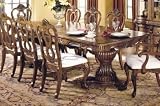 Home Elegance 1359-110 Veronica Collection Double Pedestal Dining Room Table - Cherry