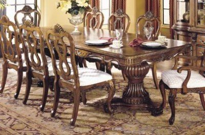 Homelegance 1359-110 Veronica Collection Double Pedestal Dining Room Table - Cherry