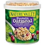 Nature Valley Protein Oatmeal Mixed Berry Crunch (Pack of 4)