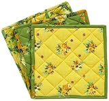 April Cornell Potholders Set of 3 - Nina Gold