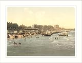 Beach and ladies bathing place Margate England, c. 1890s, (L) Library Image