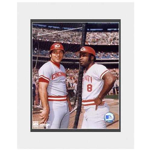 Cincinnati Reds Johnny Bench & Joe Morgan Matted Photo