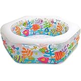 Intex Swim Center Ocean Reef Inflatable Pool, 75" X 70" X 24", for Ages 6+