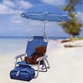 Redmon Baby Beach Chair and Matching Umbrella, Blue