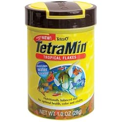 Tetra 77102 TetraMin Clean & Clearer Flakes with Feeding Lid, 1-Ounce, 185-ml