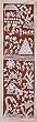 India Painting Tribal Prints Warli Art Asian Decor 16 x 34 inches