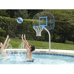 Dunnrite Regulation Clear Hoop Swimming Pool Basketball Hoop