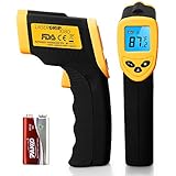 Etekcity Lasergrip 1080 Non-contact Digital Laser IR Infrared Thermometer Temperature Gun, Yellow/Black