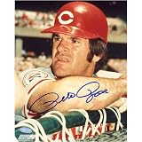 Pete Rose Cincinnati Reds - Close Up - Autographed 8x10 Photograph