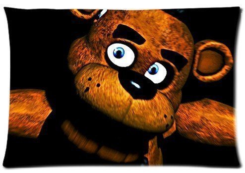 Custom Five Nights At Freddy's Bear Pillowcase 20x36 two sides Zippered Rectangle PillowCases Throw Pillow Covers