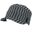 New Cotton Striped 3 Panel Cabby Cap Hat Junior Black Small Medium