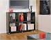 6 Section Storage Rack in Black Finish Organize It All 39316