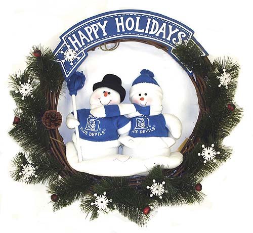 20 Duke University Happy Holidays Snowman Christmas Wreath