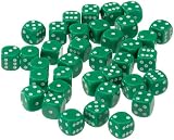 Produkt-Bild: Pegasus Spiele 23600406 - 12mm-W&uuml;rfel, Opaque: Gr&uuml;n, 36er-Set in Acrylbox
