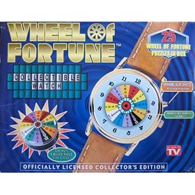 Wheel Of Fortune Collectible WATCH w Bonus Tin Case- Licensed Collector's Edition