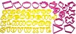 Kitchen Craft Let's Make Fifty-Two Piece Plastic Cookie Cutter Set with Storage Jar