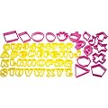 Kitchen Craft Let's Make Fifty-Two Piece Plastic Cookie Cutter Set with Storage Jar