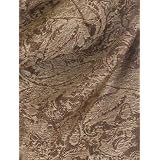 70% Pashmina 30% Silk Paisley Self-Design Shawl / Wrap / Stole - Chocolate/ Brown paisley