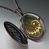 Alien Crop Circles Pendant Necklace