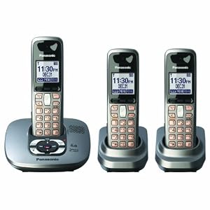 Panasonic Dect 6.0 Dark Grey Cordless Phone with Answering Machine (KX-TG6433M) by Panasonic