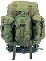 Olive Drab - Genuine GI Medium Size ALICE Pack w/Frame, Used