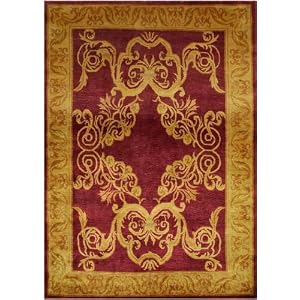 Golden Rise Area Rug, 8'x11', BURGUNDY by Home Decorators Collection